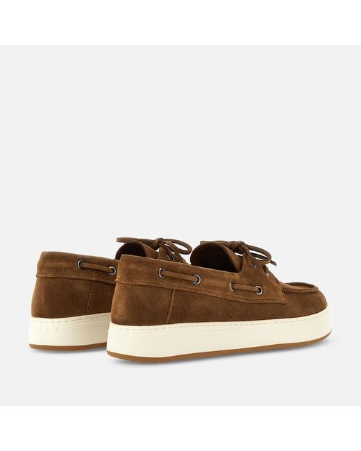 Hogan Brown H668 Barca Loafers for men