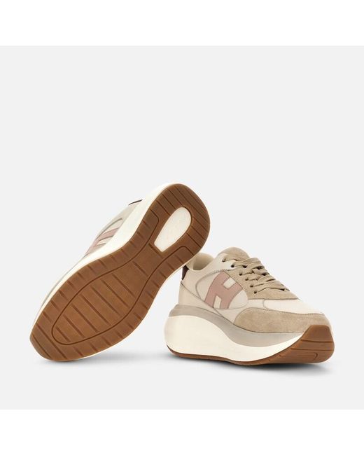 Hogan Natural Sporty Sneakers,