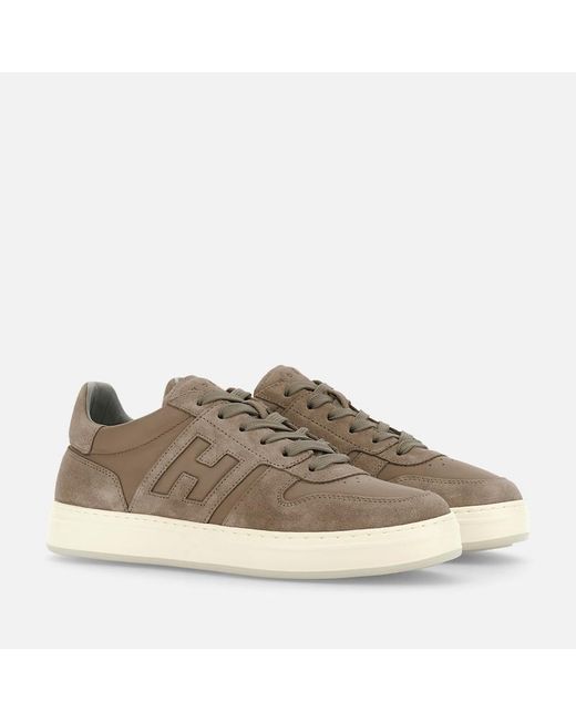 Hogan Brown Flat Sneaker, for men