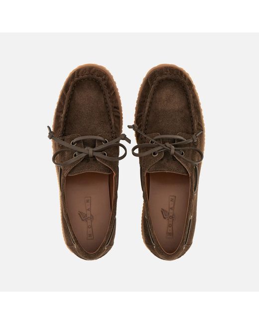 Hogan Brown Bootsschuhe Traditional