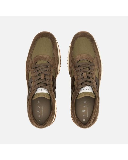 Hogan Brown Chunky Sneakers, for men