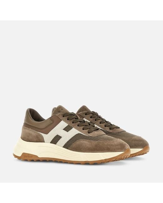Hogan Brown Sporty Sneakers, for men