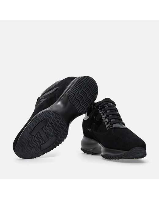 Hogan Black 'Interactive' Sneakers