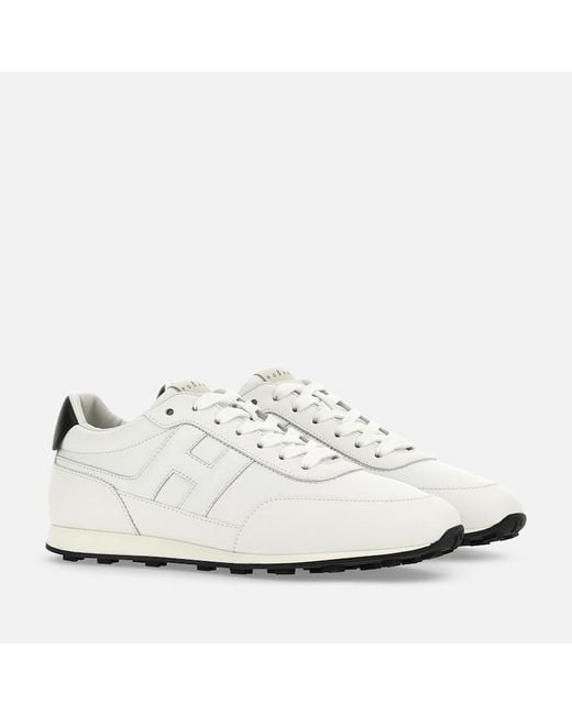 Hogan White Sporty Sneakers, for men