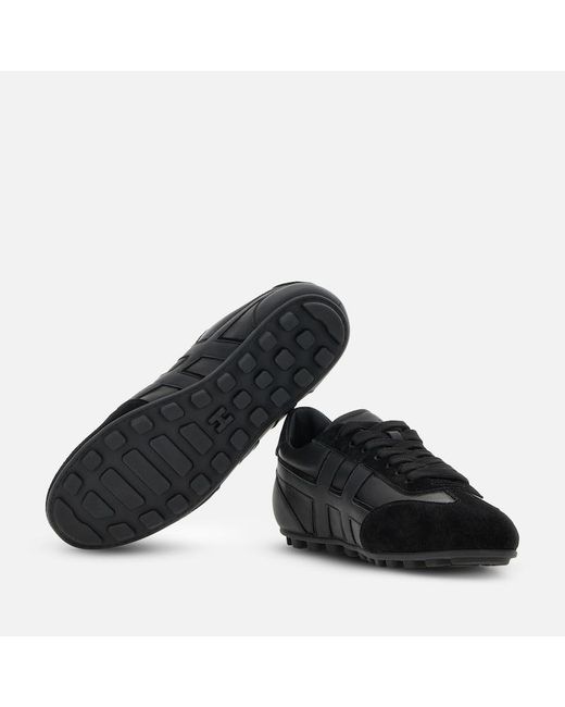 Hogan Black Flat Sneakers,