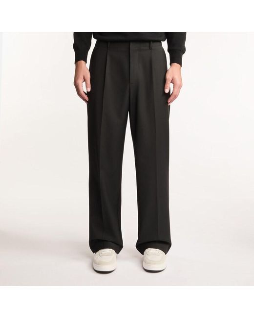 Hogan Black Wool Blend Pants for men