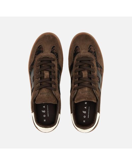 Hogan Brown Flat Sneakers,