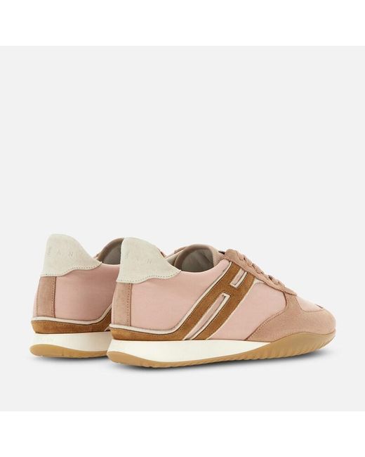 Hogan Brown Flat Sneakers,