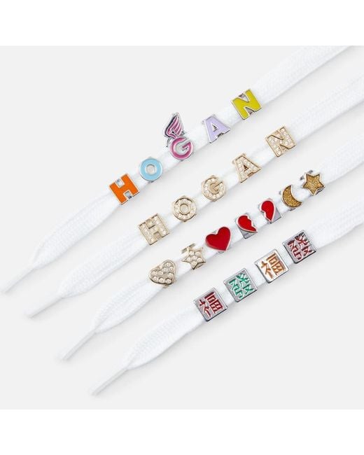 Hogan White Letters, (One Size)