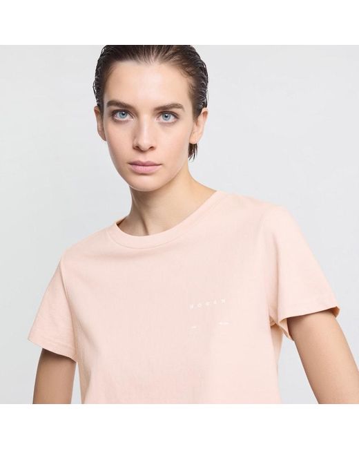 Hogan Pink Cipria Boxy T-Shirt