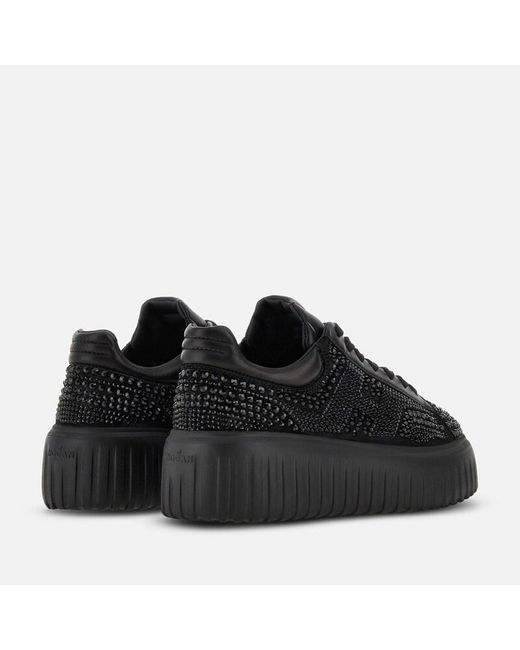 Hogan Black H-Stripes Sneakers Atelier