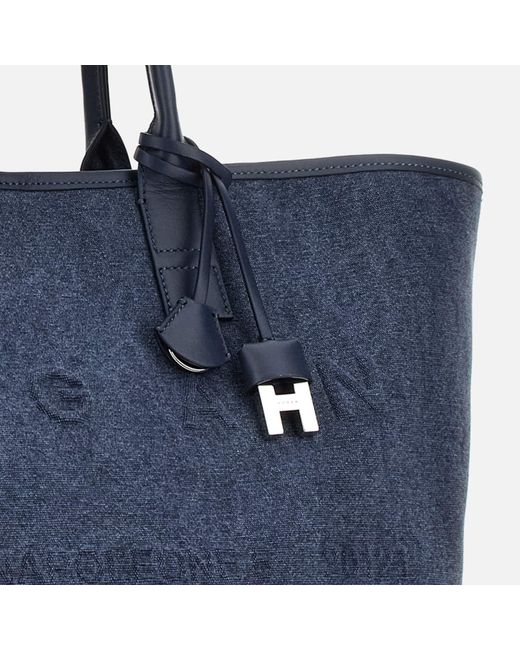 Hogan Blue Shopper Script Medium