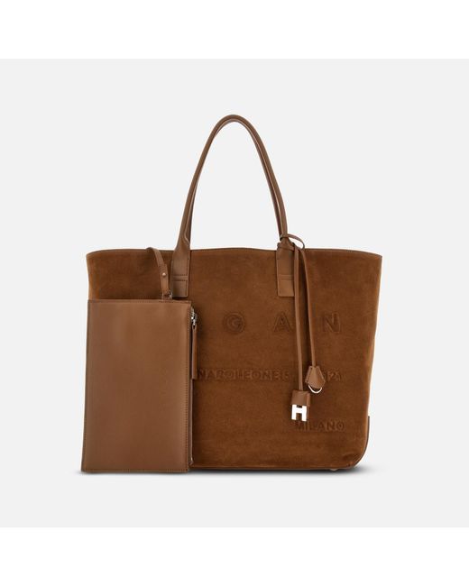 Hogan Brown Shopper Address Medium