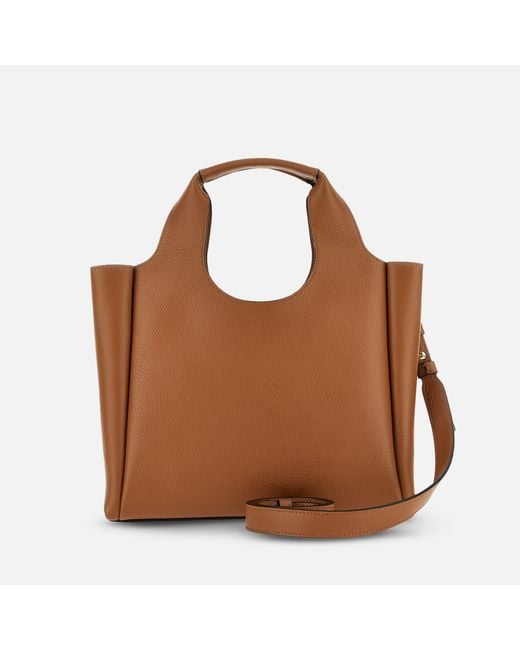 Hogan Brown H-bag Shopping Bag Small