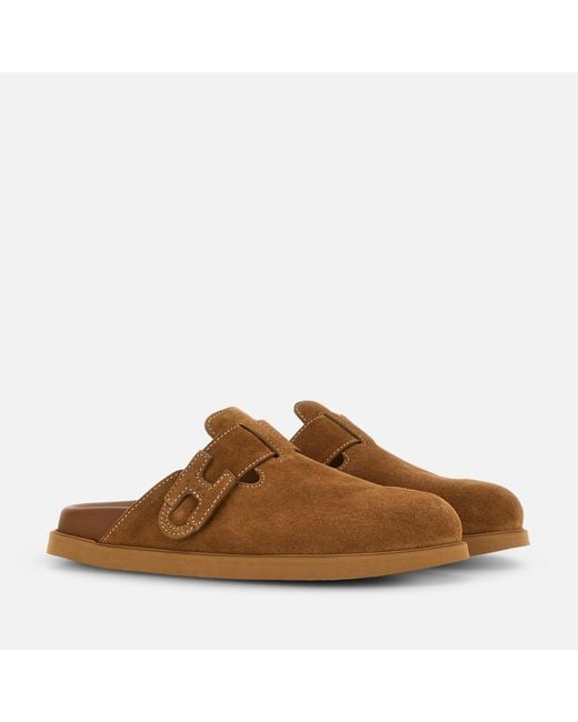 Hogan Brown Mules H716