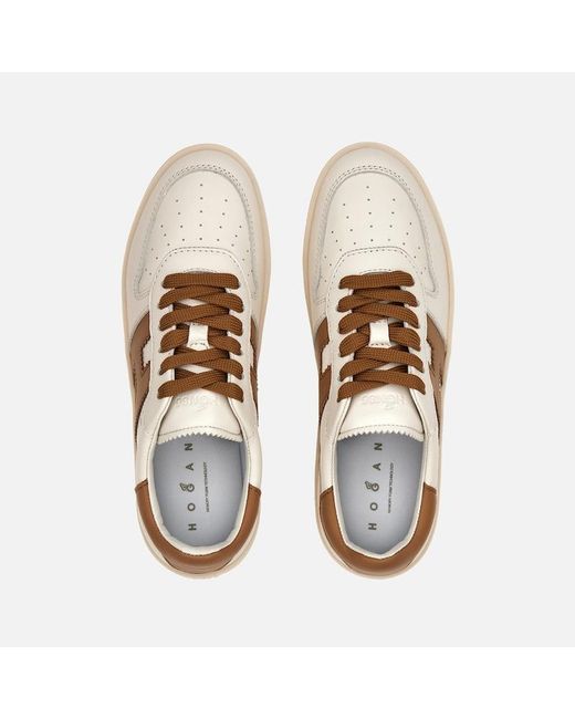Hogan Brown Shoes, Camel,Off