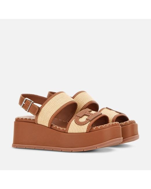 Hogan Brown Sandals,