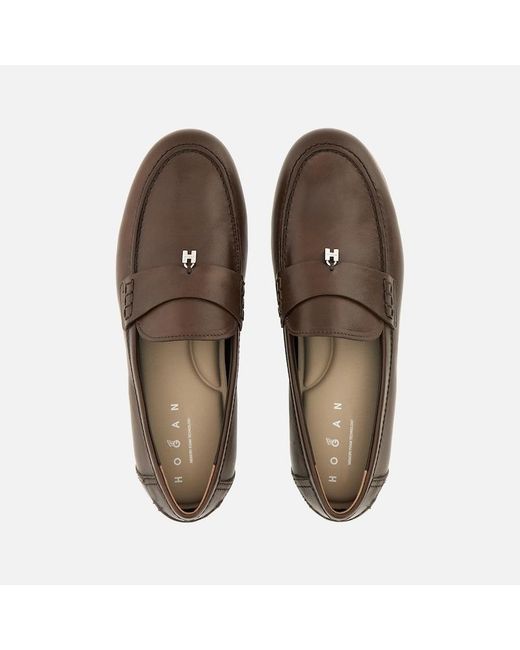 Hogan Brown Loafers,