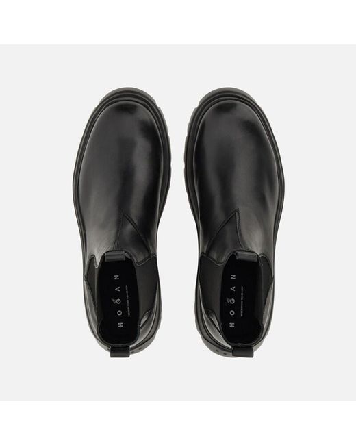 Hogan Black Boots And Chelsea, for men