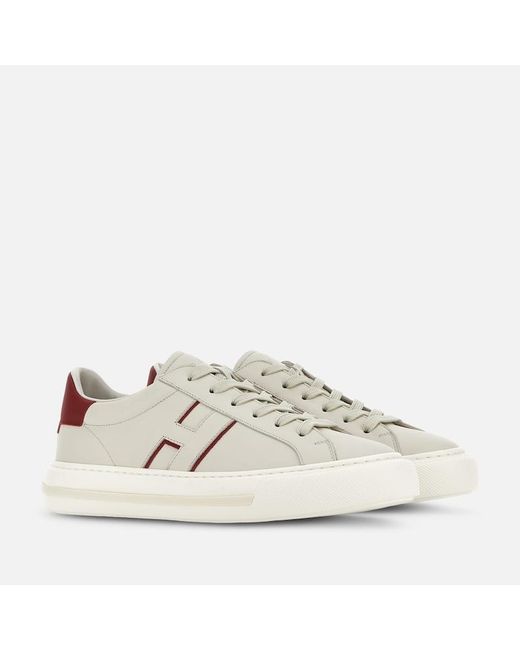 Hogan White Flat Sneaker, ,Off for men