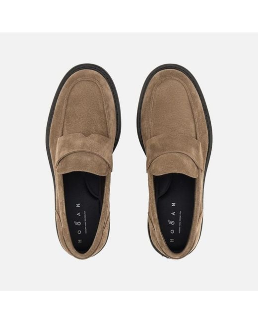 Hogan Brown Lace-Ups And Moccasins, for men