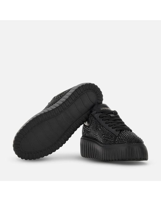 Hogan Black H-Stripes Sneakers Atelier