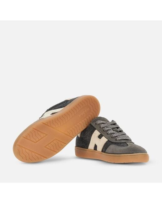Hogan Brown Flat Sneakers,