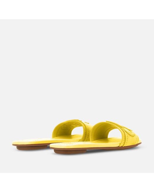 Hogan Yellow Sandals,