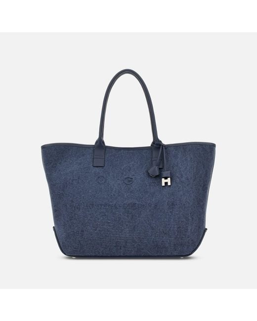 Hogan Blue Shopper Script Medium