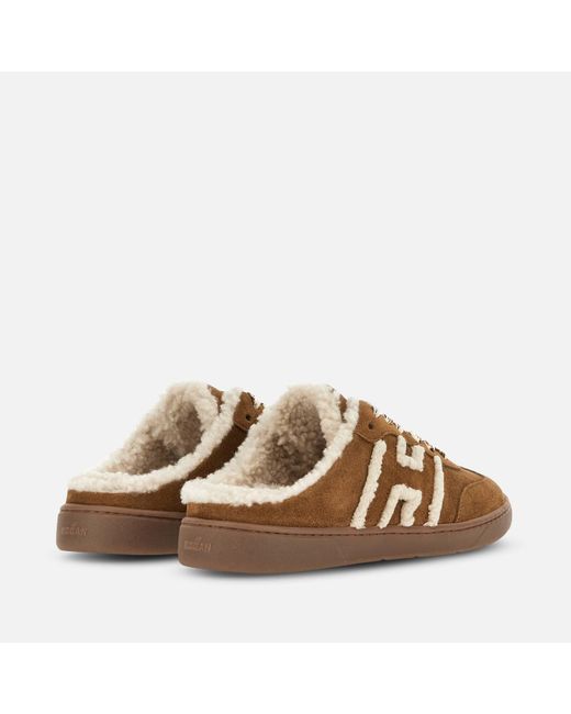 Hogan Brown Mules Cool