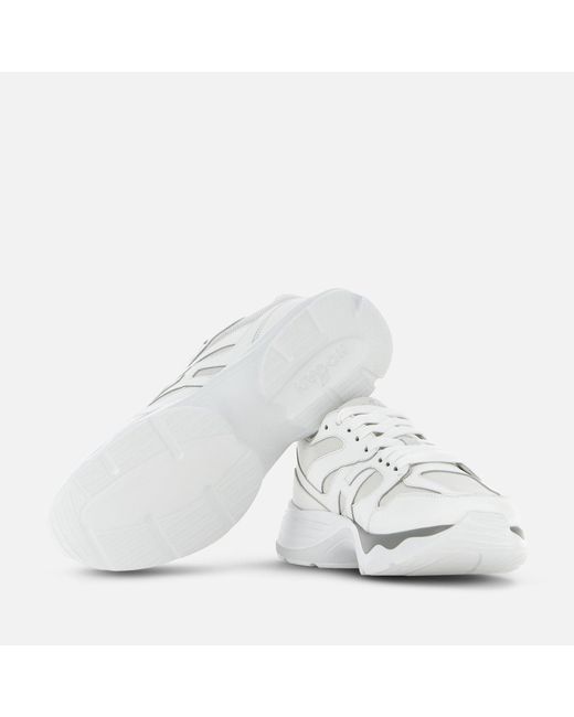 Hogan White Sporty Sneakers for men