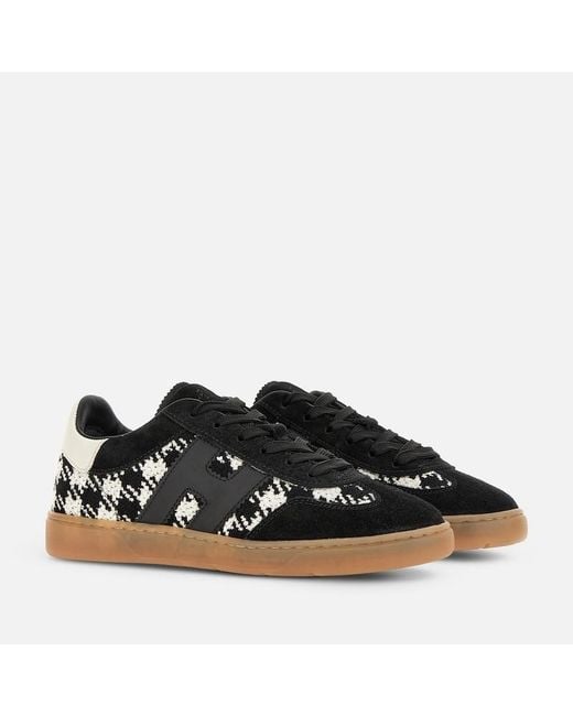 Hogan Black Flat Sneakers,
