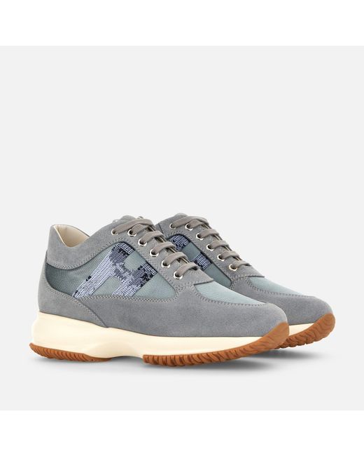 Hogan Gray Sneakers Interactive