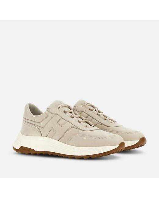 Hogan White Sporty Sneakers, for men