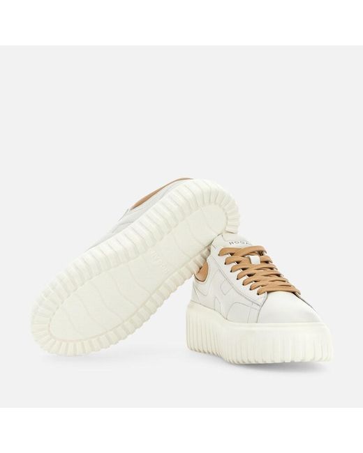 Hogan White Sneakers H-Stripes, ,Off