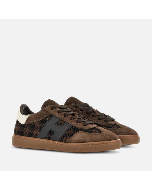 Hogan Brown Flat Sneakers,