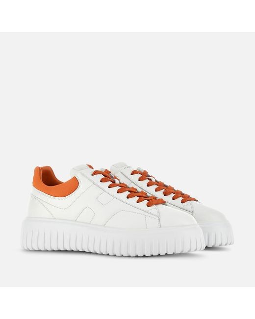 Hogan White Sneakers H-Stripes for men