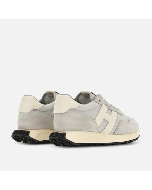Hogan White Sporty Sneakers, for men