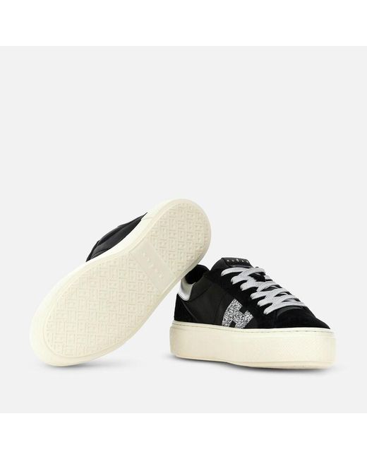 Hogan Black Flat Sneakers,