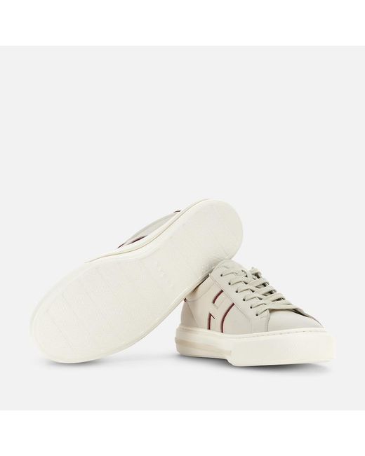 Hogan White Flat Sneaker, ,Off for men