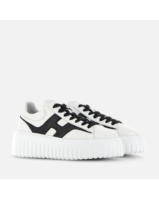 Hogan White Sneakers H-Stripes