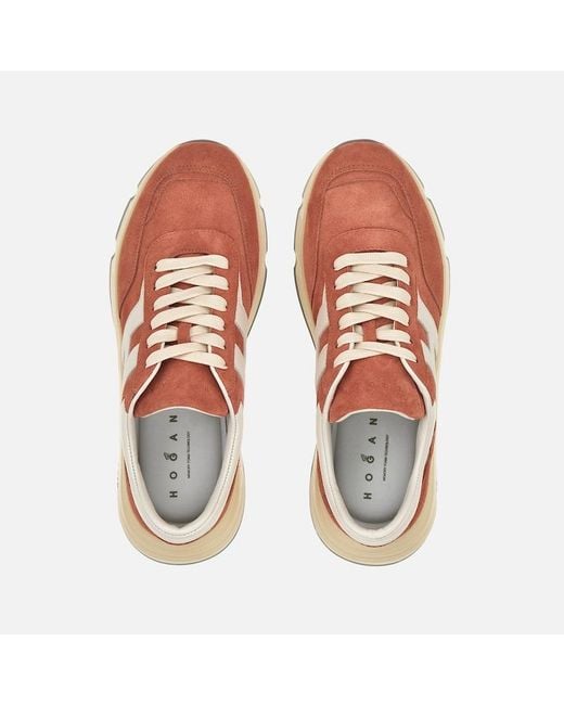Hogan Pink Sporty Sneakers, for men
