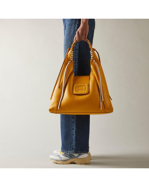 Hogan Yellow Shoulder Bags