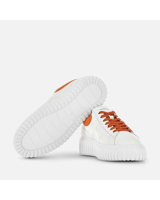 Hogan White Sneakers H-Stripes for men