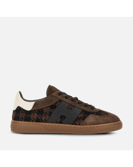 Hogan Brown Flat Sneakers,