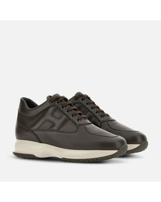 Hogan Brown Chunky Sneakers, for men