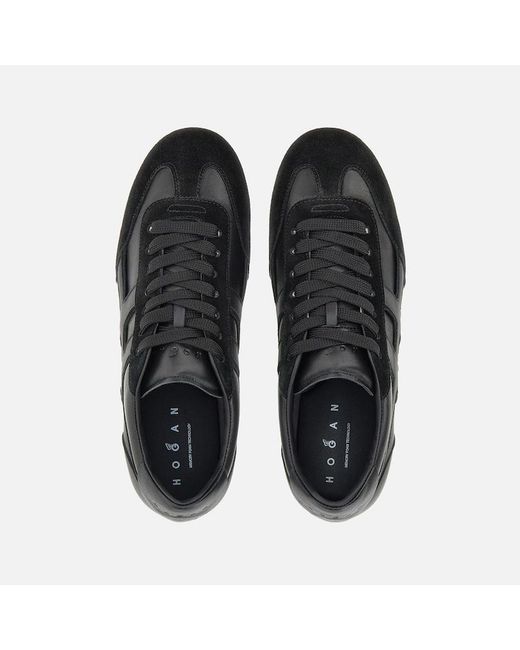Hogan Black Flat Sneakers,