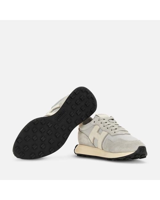 Hogan White Sporty Sneakers, for men