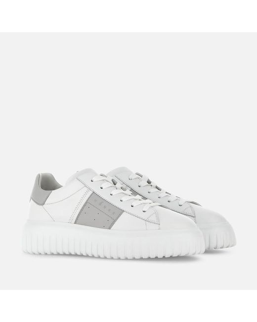 Hogan White Sneakers H-Stripes for men