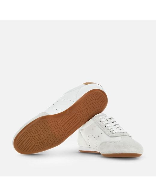 Hogan White Flat Sneakers